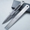 Stainless Steel Outdoor Folding Knife，Portable EDC Pocket Fruit Knife，Multi -purpose Knife for Men Camping Survival Self Defense