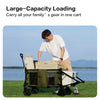 MOBI GARDEN 150L Capacity Folding Wagon Shopping Beach Garden Pull Trolley Collapsible Folding Outdoor Portable Utility Cart