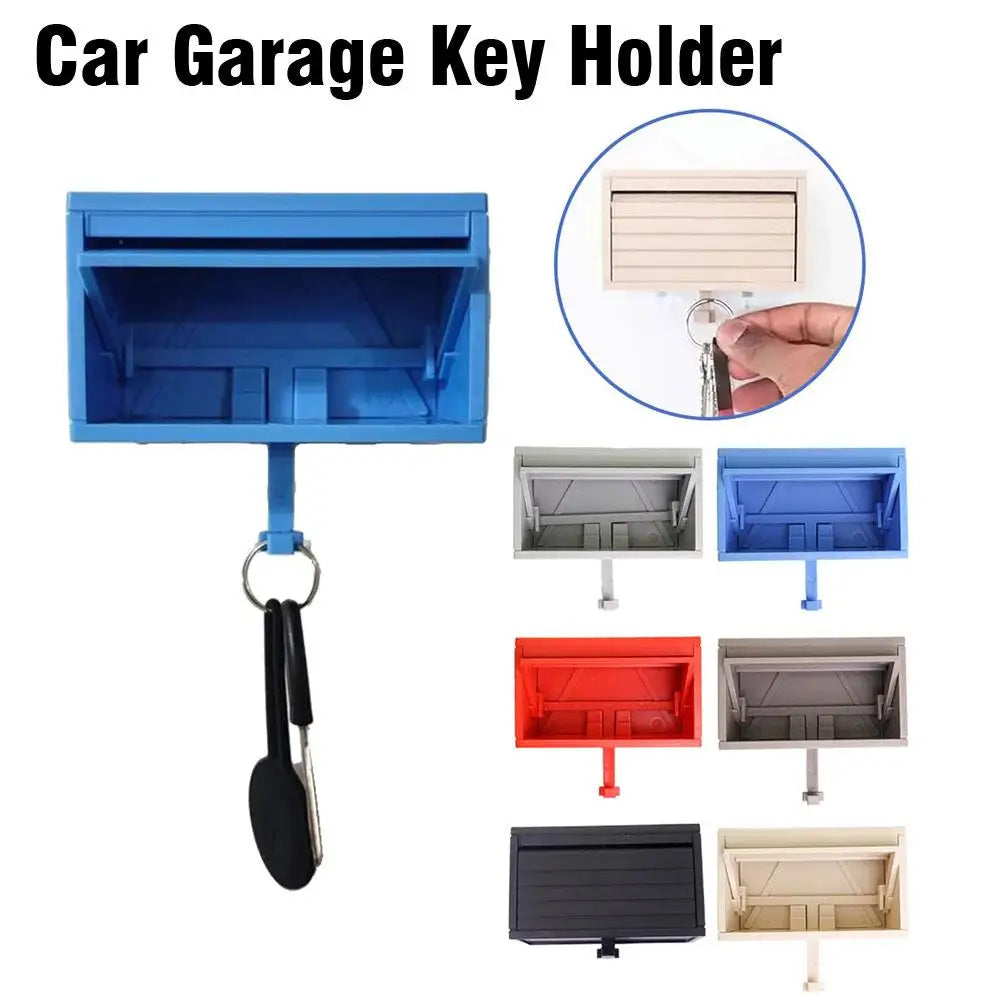 Car Garage Key Holder With Opening Door Space-saving Key Rack Durable For Vehicle Enthusiasts Creative Gift Key storage supplies
