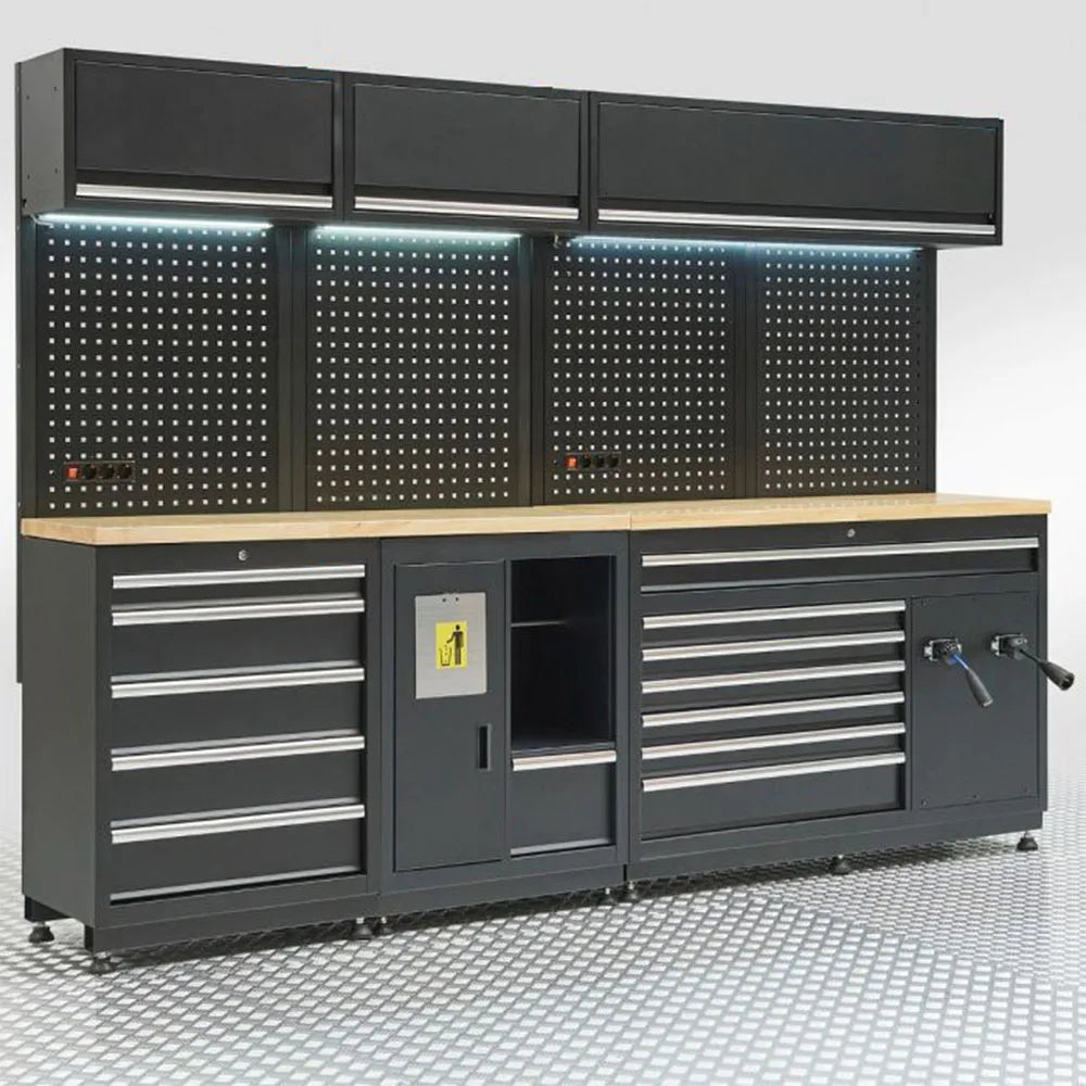 Full Garage Workbench Tool Chest Cabinet With Drawers Customizable OEM & OBM Support For Tool Storage