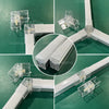 Garage Lights Hexagon Lamp 110-240V LED Tube Honeycomb Barbershop Ceiling Lighting For Workshop 4S Car Show Auto Body Repair Gym