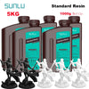 SUNLU 5KG Standard Resin 405nm LCD Printer Photon Curing Good Precision Smooth Surface Low Odor Model Garage Kit Printing