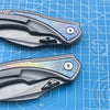 M390 Steel Folding Knife TC4 Titanium Alloy Handle Bearing Camping Outdoor Survival Hunting EDC Rescue Fishing Defense Tool