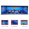 1/64 Car Garage Diorama Miniatures Models LED Lighting Double-Deck Model Car Garage Collection Display Gifts