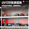 1/64 Garage Scene Model with Light Assembled Parking Lot Diorama Parking Place for Miniatures Cars Display