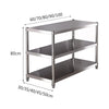Stainless Steel Shelf, Kitchen Storage Rack, 3-Tier Shelving Units and Storage, Standing Shelving Work Table for Kitchen Garage