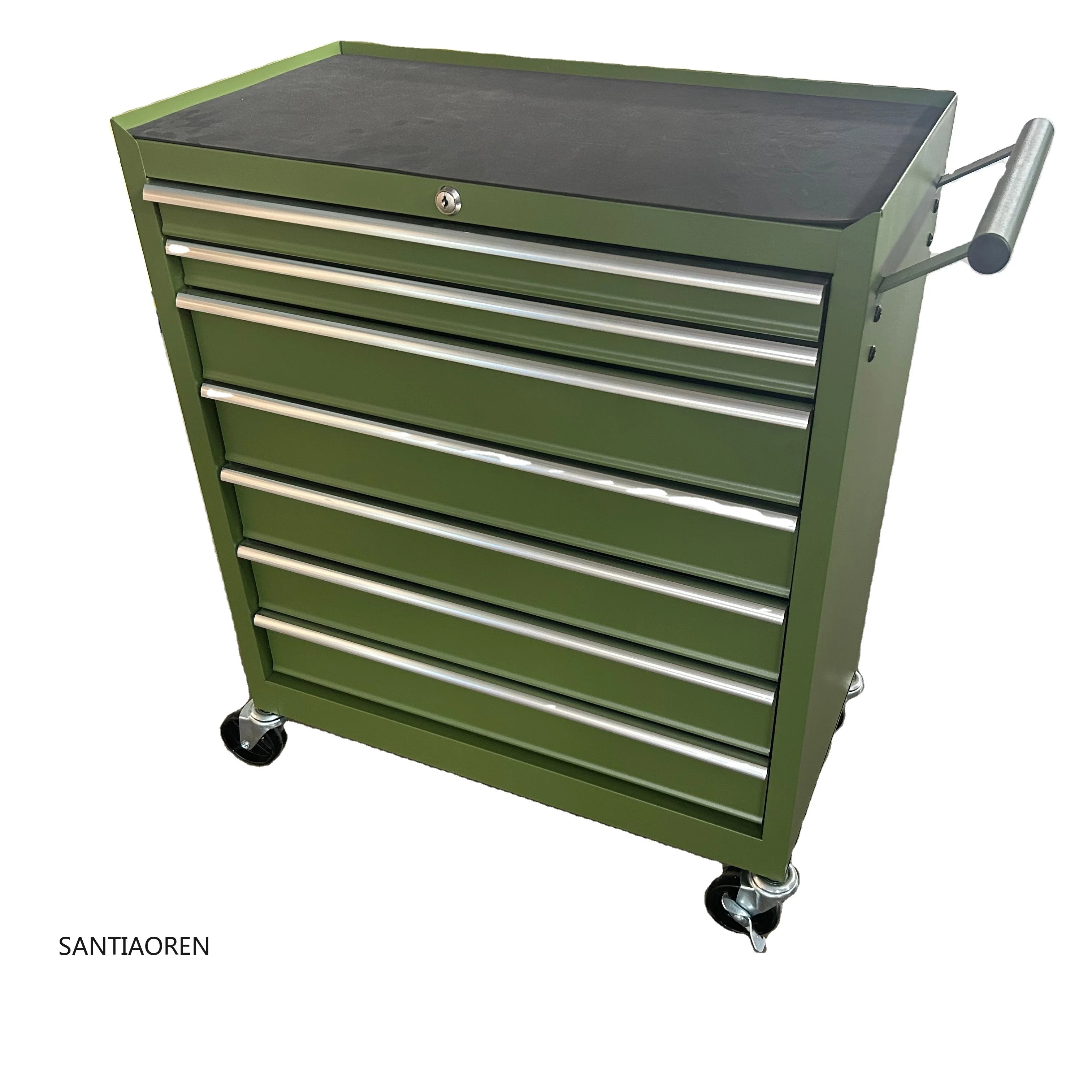 2025Garage Metal Trolly Tool Storage Cabinet Heavy Duty Workshop Roller Drawer Steel Tool Cabinet on Wheels