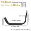Hanger Tool Heavy Duty Kayak Rack Wall Mounted Multipurpose Kayak Hanger Black Portable Garage Kayak Storage Hook Snowboard