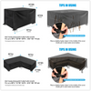 Garden Furniture Cover with Air Vent Waterproof Windproof Anti-UV Heavy Duty Rip Proof 600D Oxford Patio Garden Table Cover Pack