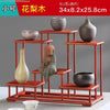 Natural Solid Wood Decorative Shelves for Wine Tea Sets Pedestal Crafts Vase Flower Pot Bonsai Buddha Display Stand Storage Rack