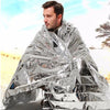 1-10pcs Emergency Thermal Poncho Blanket Lightweight Folding Water Resistant Windproof Sunshade Reusable First Aid Camping Mat
