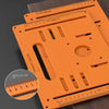 Woodworking Cutting Machine Base Plate Support Wooden Board Bending Cutting Positioning Template Jig Gypsum Board Slotting Tools