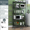 Foldable Display Stand Shelves Organizer Wide Folding Metal Shelf with Caster Wheels Kitchen Garage Units Storage Rack Holder
