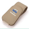 Leather Car Glasses Clip Sunglasses Box Sun Visor Eyeglasses Holder Card Ticket Holder For  Volvo XC60 XC90 V40 V60 S60 V50 V90