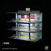 1:64Car Garage Models 4-Story Steel Frame Garage & Parking Lot  Light-Up Assembly Simulation Model Car Garage Model Parking Lots