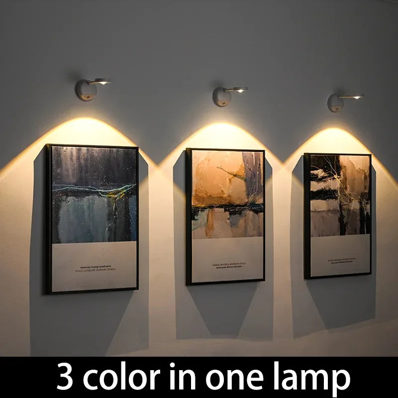 Motion Sensor Light Wireless Night Light USB LED for Kitchen Bedroom Mural Living Room Sensor Wall lamp Indoor Lighting LED USB