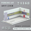 1 24 car garage model for Diecast Model Car Toy model parking Display Case PVC Parking Lot Model Simulation Parking Space Scene