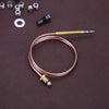 60/120cm Universal Gas Thermocouple Valve Fireplace Boilers Ovens Replacement Temperature Controller Probe with 5 Fixed Parts