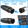 Ev Charging Type2 to Type1 AC Charger Adapter 32A Type2 to GB/T Electric Car Adaptor Type1 to GBT Conventor Type1 to Type2 EVSE