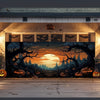 Halloween Garage Door Banner Halloween Garage Door Cover Decorations Large Hanging Backdrop Garage Door Cover Halloween Decor
