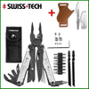 SWISS TECH 37 In 1 Multitool Pliers EDC Folding Multi Tool Scissors With Replaceable Saw Blade Outdoor Survival Hand Tools
