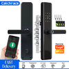Tuya Smart Fingerprint Door Lock Smart Wifi APP Lock Bluetooth Unlock Security Intelligent Lock Biometric Electronic Door Lock