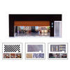 1/64 Garage Scene Model with Light Voice Control Electronic Door Connected in Series Simulation Parking Place Cars Display Boxes