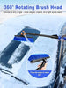 Ice Scraper and Brush for Car, Snow Brush and Ice Scraper with Foam Grip, Detachable Snow Scraper for SUV Truck Jeep Vehicle