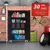 Home Office School Garage Tool Storage Cabinet Metal Lockers Cabinet with Locking Doors and 4 Adjustable Shelves