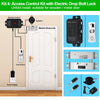 433MHz Door Wireless Access Controller System Kit Remote Control Unlock Gate Opener+ DC12V Power Supply, Electric Locks for Home