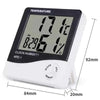 Electronic Clock Temperature Humidity Meter Weather Station for Home With Alarm LED Thermometer Thermo-Hygrometer Multifunction