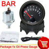 AD 52mm Water Temp/Oil Temp/Voltmeter/Oil Press BAR PSI /Vacuum/Boost Gauge/Air Fuel Ratio/EGT Gauge With Sensor Fit for 12V Car