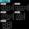 Garage Lights Hexagon Lamp 110-240V LED Tube Honeycomb Barbershop Ceiling Lighting For Workshop 4S Car Show Auto Body Repair Gym