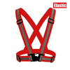 Highlight  Straps Adjustable Safety Vest Elastic Band For Adults and Children  Running Riding Clothing 12 Colors