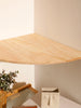 Scalloped Corner Shelves Floating Wall Shelf Storage Rack Wooden Wall Decor Bedroom Living Room Kitchen  Home Decorations Ledge