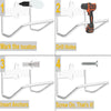 AT43-Ladder Rack Hanger, Ladder Storage Hook Wall Mount Multi-Purpose Garage Utility Rack Heavy Duty