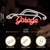 Garage Neon Sign, Led Wall Hanging Decor for Garage, Workshop, Man Cave - Ideal Gift for Dad and Auto Enthusiasts, Plastic Material