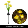 Garden Summer External Solar Lights Eternal Flower Sunflower LED Solar Lawn Lamp Festival Outdoor Wedding Camping Party Decor