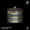 MoreArt 1:64 Four-Storey Steel Frame Style Garage Lighting Diorama ,Car Parking Lot Display&Collection&Gift