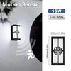 Motion Sensor LED Wall Light 16W Indoor&Outdoor Waterproof IP66 Porch Wall Lamp Home Sconce Decoration Lighting