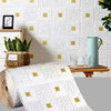 70cm*1m  3D Brick Pattern Wall Panels Wallpaper DIY Waterproof for Living Room Bedroom Kitchen Background Wall Decoration