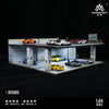 More Art 1:64 Underground 05 Parking Garage Lighting Diorama, Light Version Diorama for Display&Collection&Gift