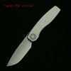 LEMIFSHE New Brown Mini FSD Real Titanium Alloy Handle 154CM Steel Outdoor Camping Survival Pocket EDC Tool Folding Knife
