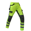 Hi Viz Yellow Workwear Suits for Work in Winter 3 in 1 Hi Vis Workwear Waterproof Jacket with Linner and Working Pants Men Set