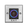 12/24V 5-15cm Distance Adjustable No Touch Exit Button Door Release Switch Infrared Sensor Touchless Metal Button