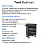 2025Garage Metal Trolly Tool Storage Cabinet Heavy Duty Workshop Roller Drawer Steel Tool Cabinet on Wheels