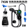 TAYNIU Electric Vehicle Charger with APP 7KW 32A 3.5KW 16A 80V-260V 5M Portable EV Charger for Electric Vehicles BYD Volvo