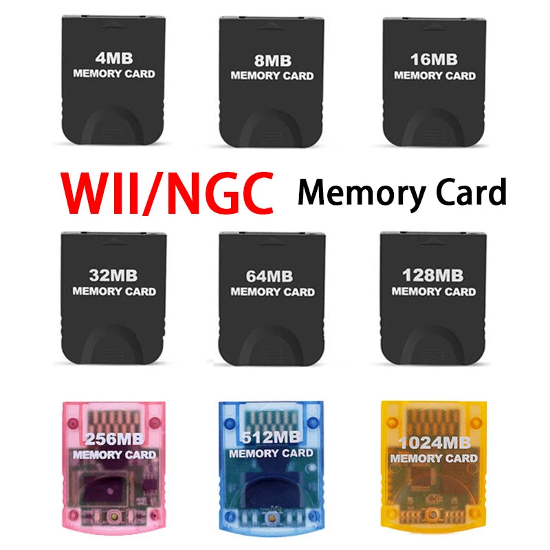 WII Memeory Card GC Memory Card GameCube GC Storage Card NGC Memory Game Card up to 1024MB