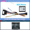 2 Din Car Radio Dashboard Frame, 9 Inch Dashboard Kit for Volkswagen Tiguan 2010-2015 Android Player Adapter, Beze Stereo Panel