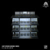 MoreArt 1:64 Four-Storey Steel Frame Style Garage Lighting Diorama ,Car Parking Lot Display&Collection&Gift